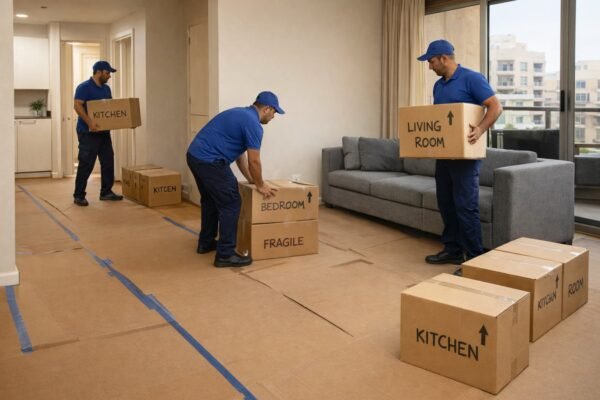 تفريغ عفش بالعاصمة الكويت مع توزيع الكراتين حسب الغرف