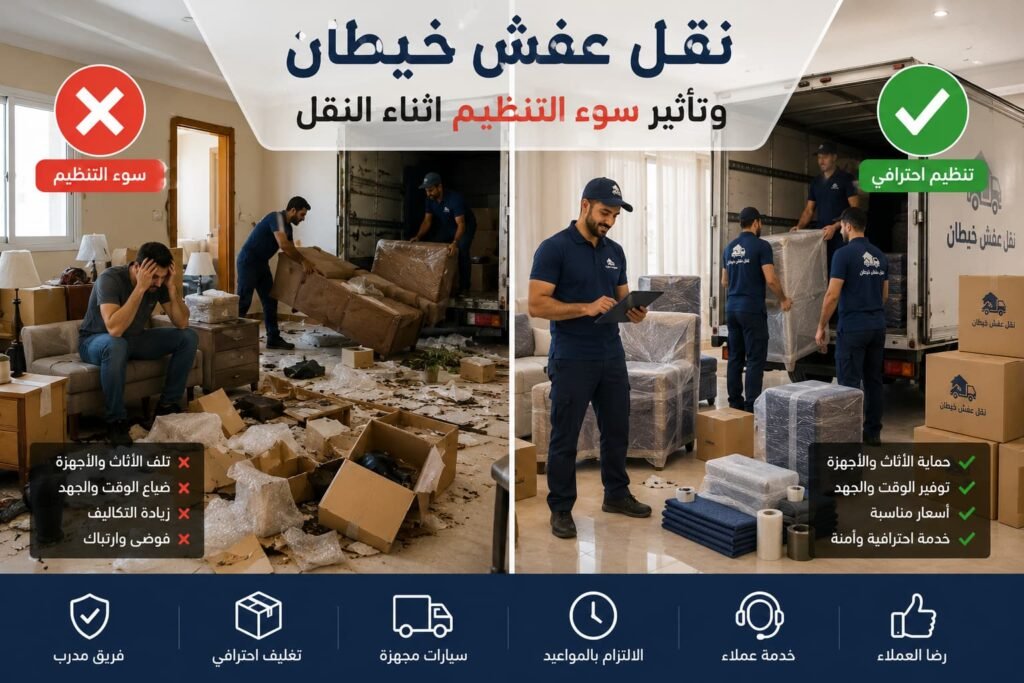 نقل عفش خيطان وتنظيم النقل