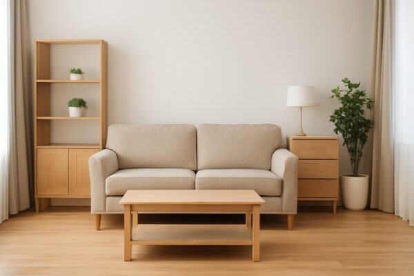 الأثاث في مكانه الجديد بعد النقل والتركيب بنجاح